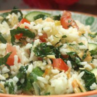 Kale rice salad